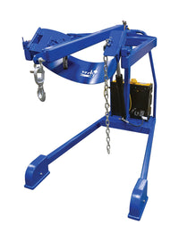 Thumbnail for Vestil Portable DC Powered Hydraulic Drum Carrier/Rotator/Boom - 800 lb Capacity, 60