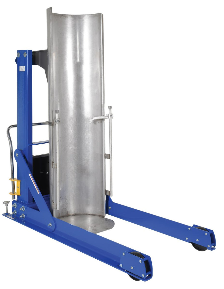 PORT HYD DRUM DUMPER 1K 36IN W/ SS CHUTE