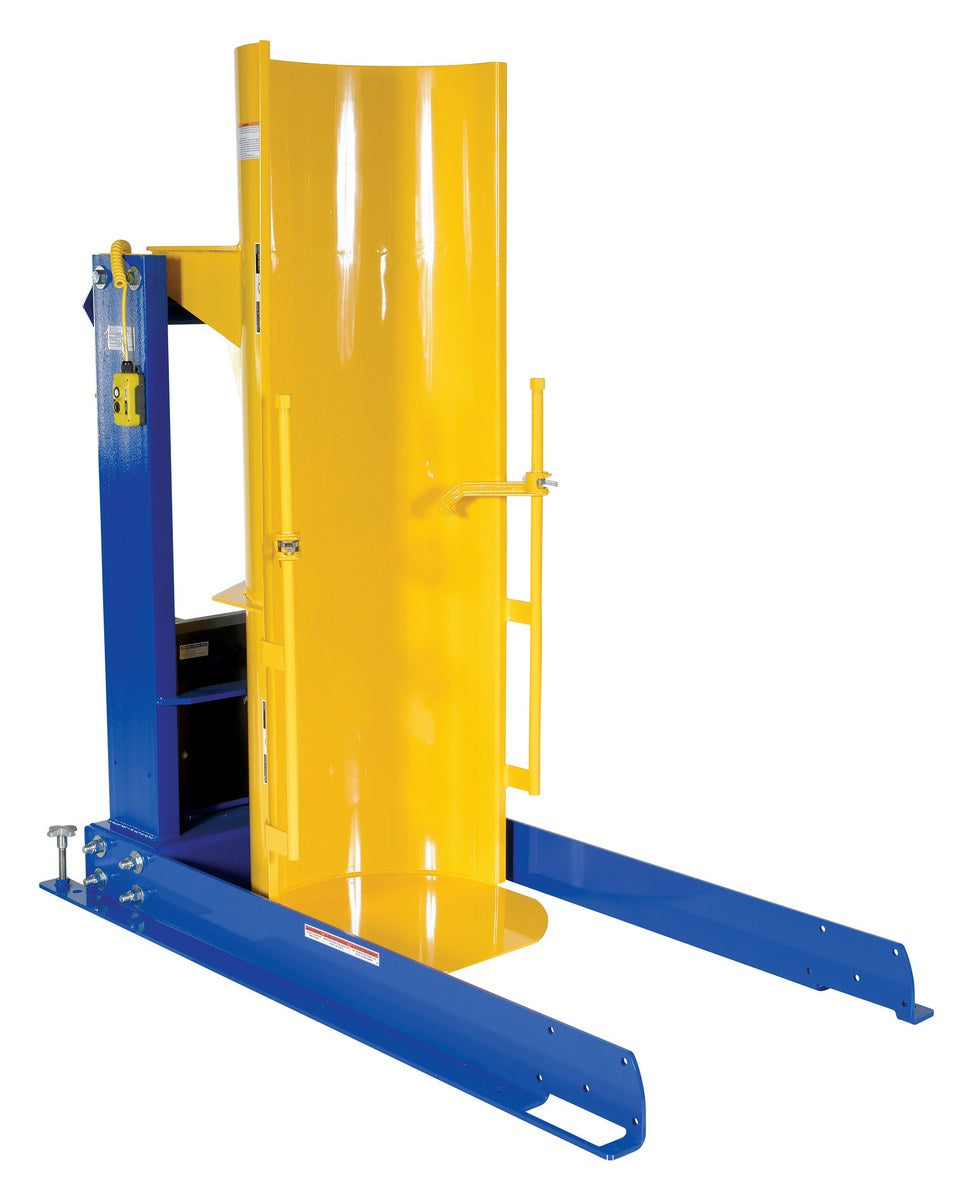 36"H Stationary Hydraulic Drum Dumper w/ 7500-lbs Capacity