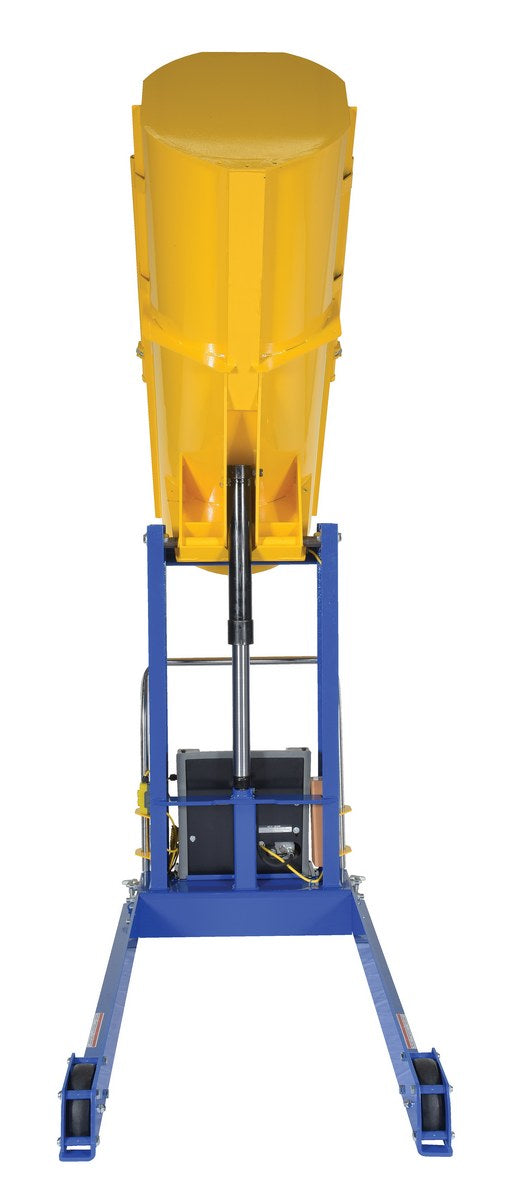 48"H Portable Hydraulic Drum Dumper w/ 1,500-lbs Capacity