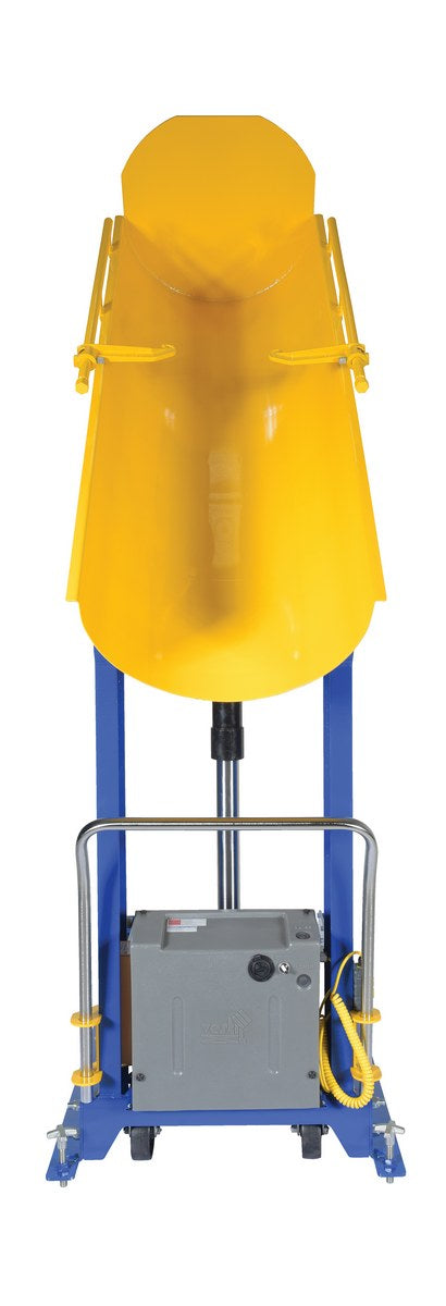 48"H Portable Hydraulic Drum Dumper w/ 1,500-lbs Capacity