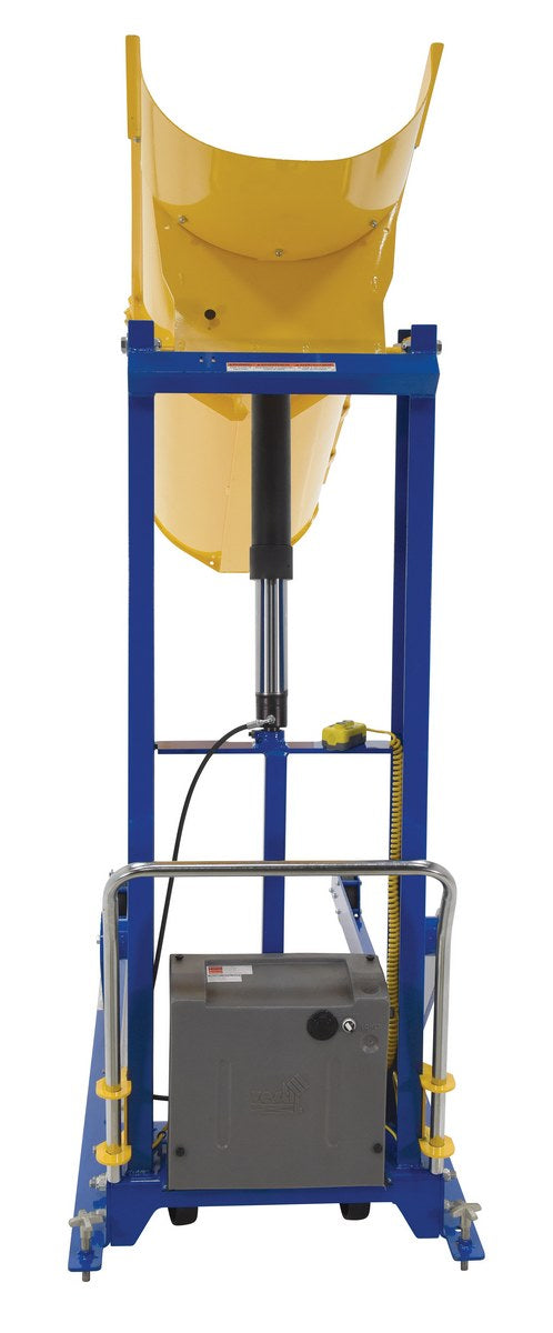 72"H Portable Hydraulic Drum Dumper w/ 1,000-lbs Capacity
