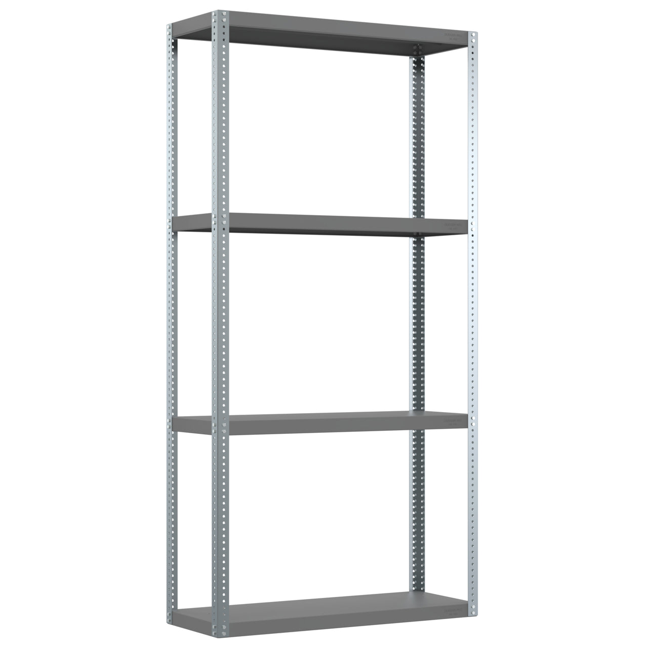 Heavy Duty Shelving, 4 Shelves, 48 x 18 x 96