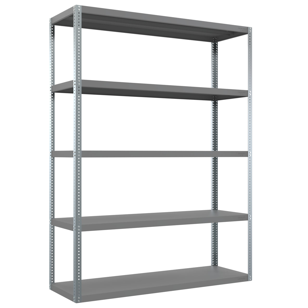 Heavy Duty Shelving, 5 Shelves, 72 x 24 x 96
