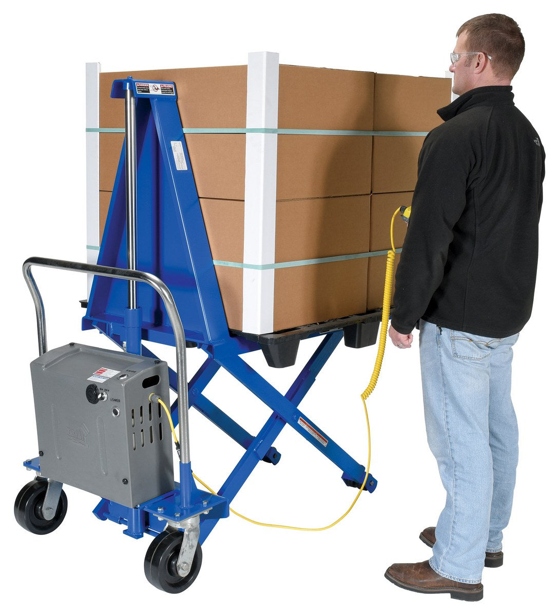 27" x 48" AC Powered High Rise Lift Truck