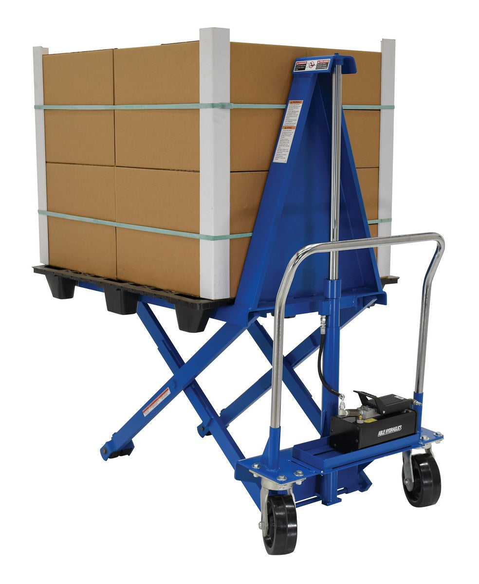 27" x 48" Air Powered High Rise Lift Truck