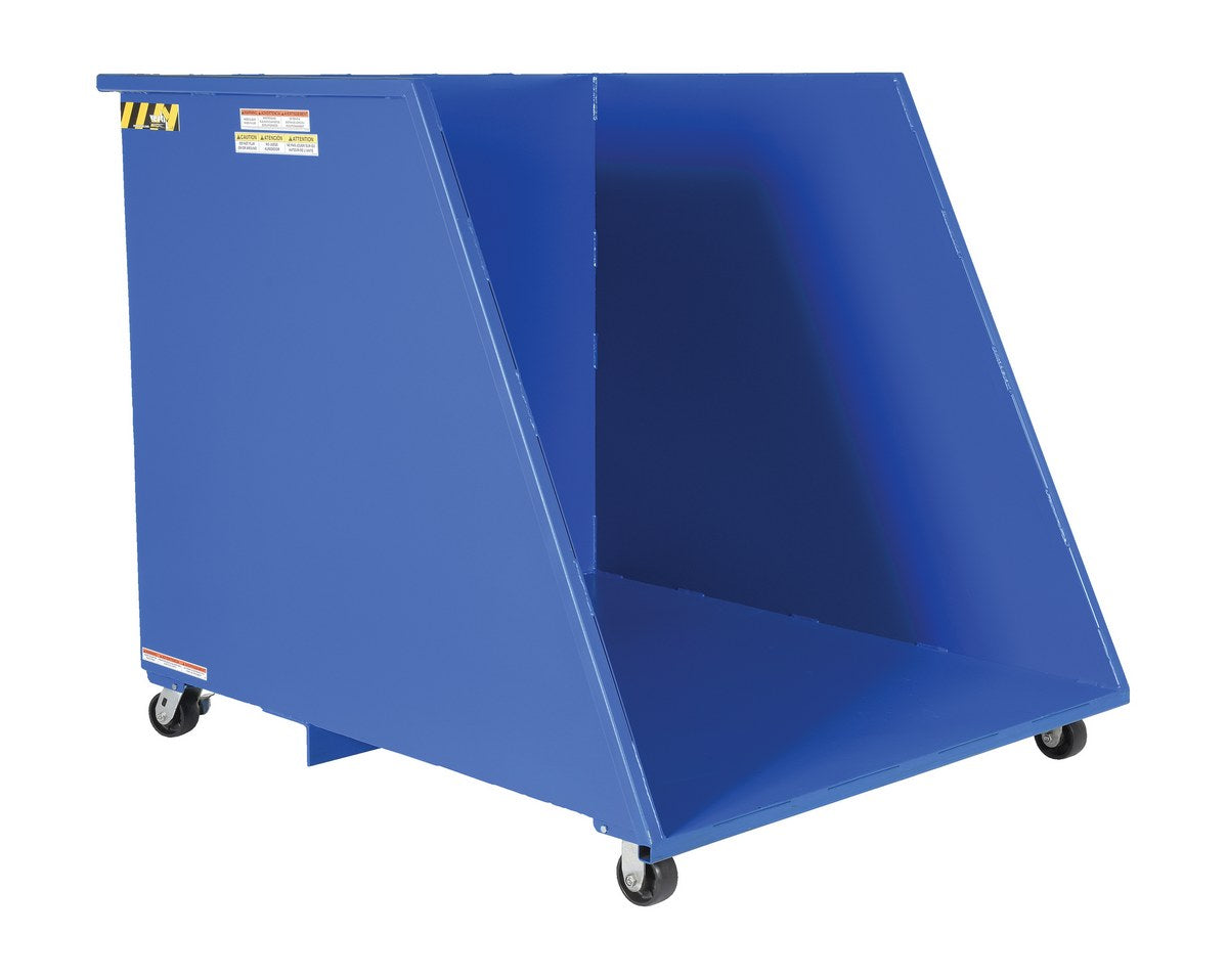 Open Ended Steel Dumping Hopper