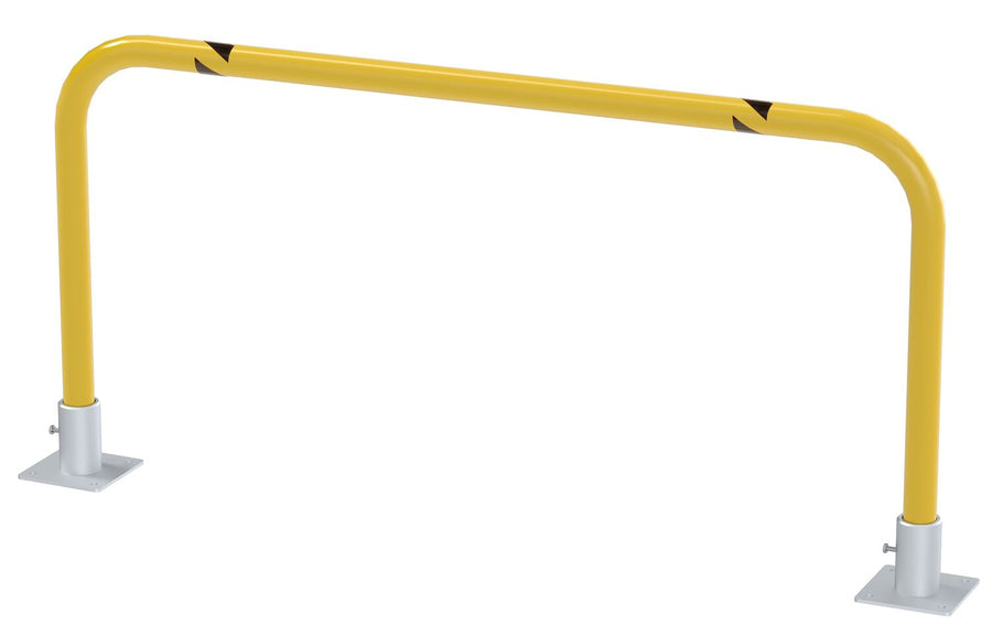 Steel Removable High Profile Machine and Rack Guard 48 In. x 24 In. x 2 In. Yellow