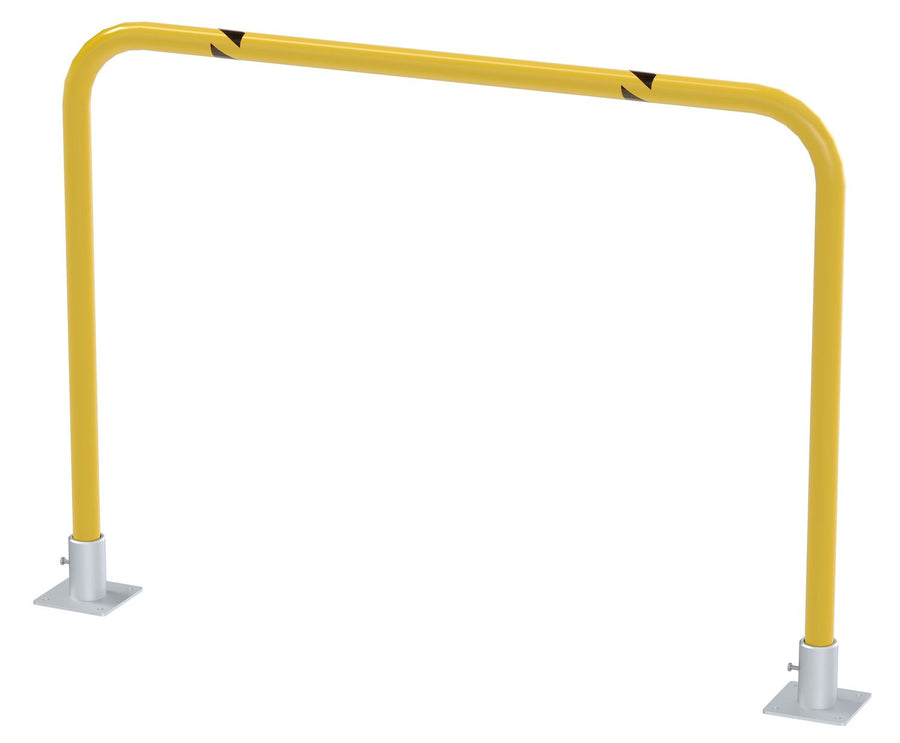 Steel Removable High Profile Machine and Rack Guard 48 In. x 36 In. x 2 In. Yellow