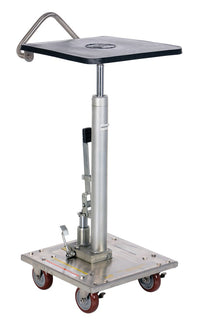 Thumbnail for Partially Stainless Steel Hydraulic Post Table 16 In. x 16 In. 200 Lb. Capacity Silver