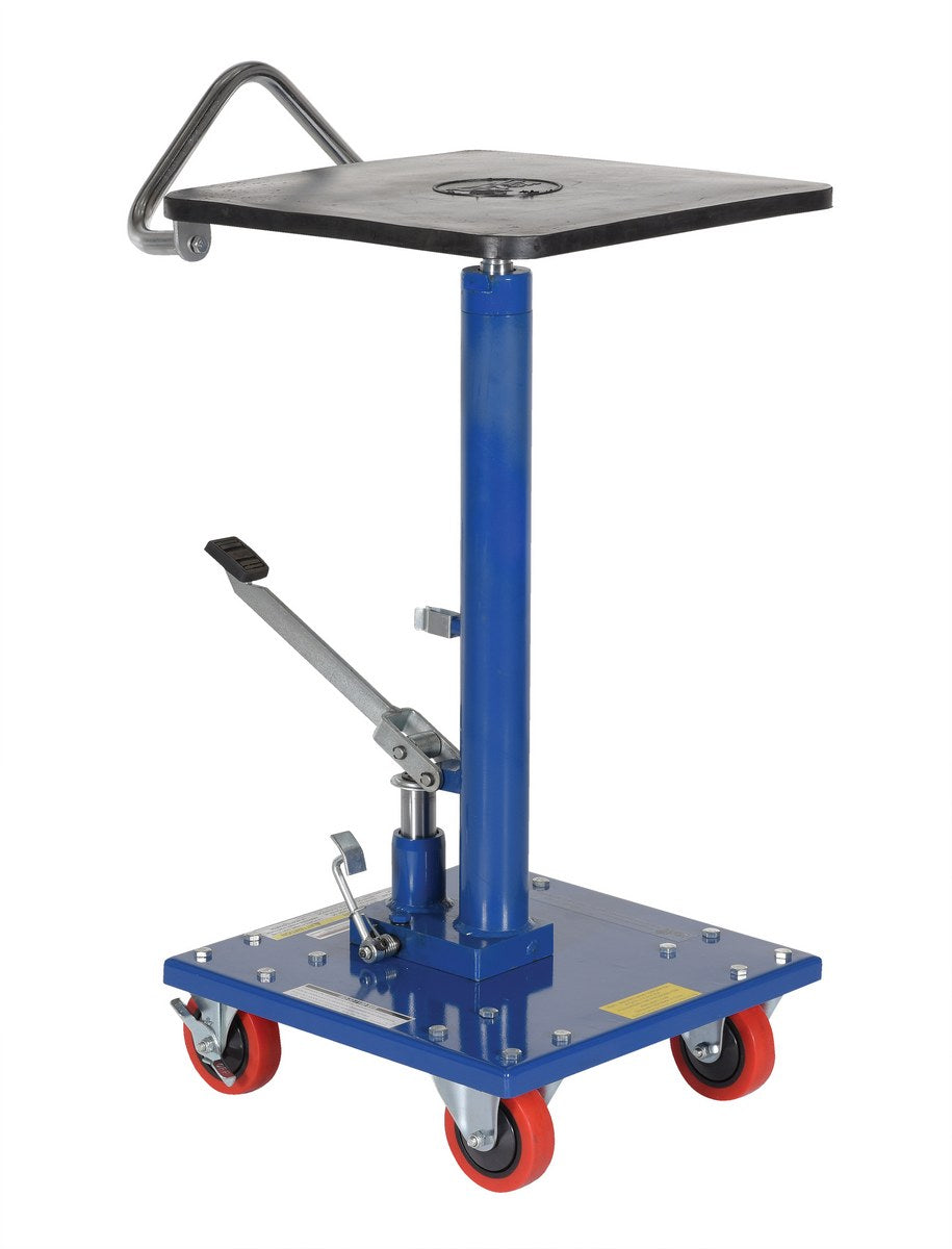 Steel Hydraulic Post Table 16 In. x 16 In. 200 Lb. Capacity Blue