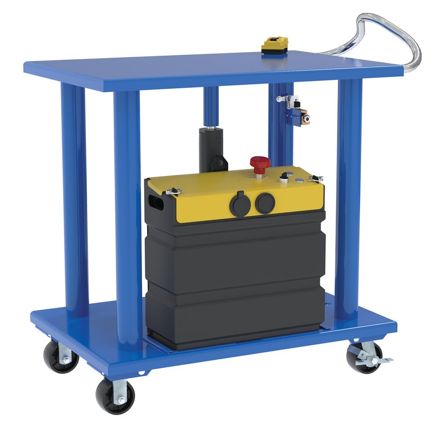 24" x 36" DC Powered Hydraulic Post Table w/ 2,000-lbs Capacity