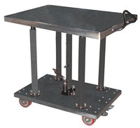 Thumbnail for Partially Stainless Steel Hydraulic Post Table 24 In. x 36 In. 2000 Lb. Capacity Silver