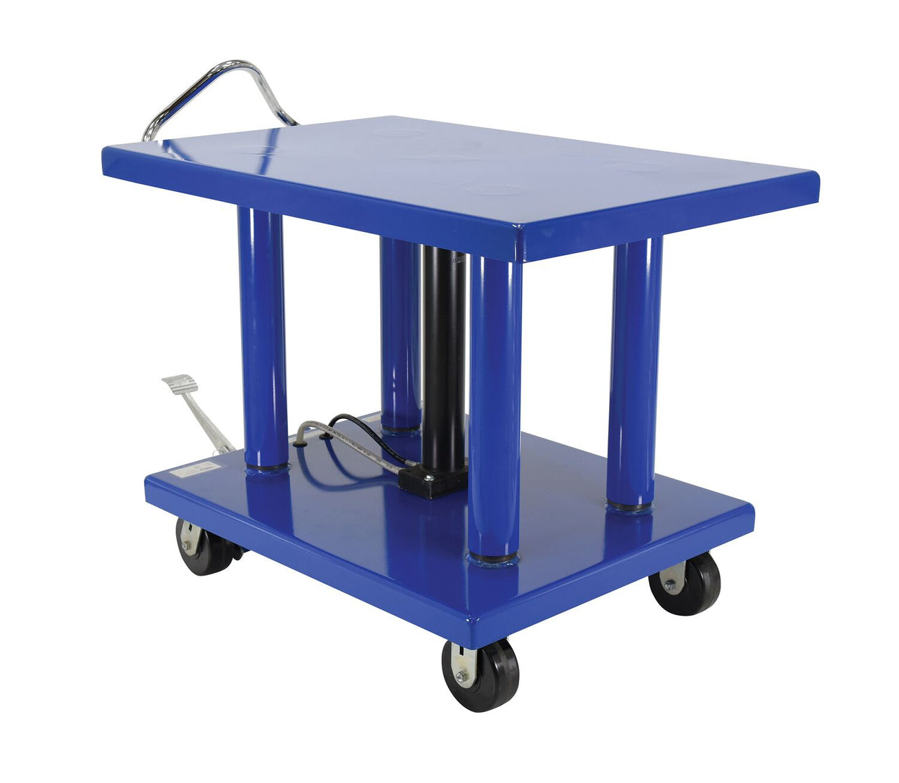 Steel Hydraulic Post Table 30 In. x 36 In. 6,000 Lb. Capacity Blue