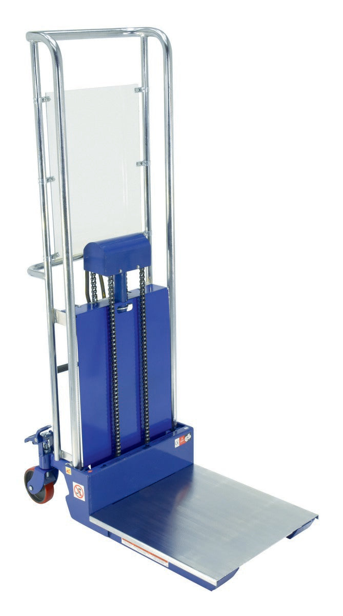 Steel Portable Air Foot Pump Hetti-Lift 41 In. x 69 In. 880 Lb. Capacity Blue