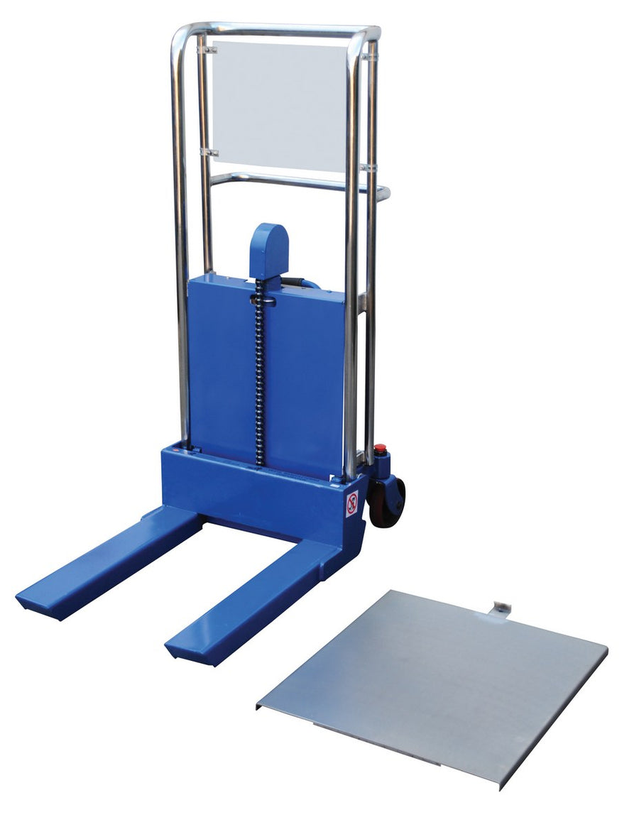 Steel Two Speed Foot Pump Hefti-Lift 36 In. x 55 In. 880 Lb. Capacity Blue