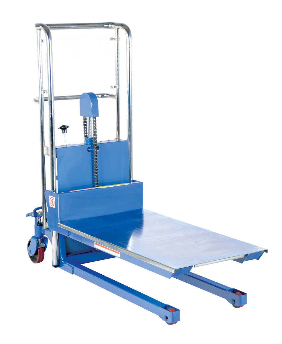 Steel Portable Foot Pump Hefti-Lift 60 In. x 54 In. 400 Lb. Capacity Blue