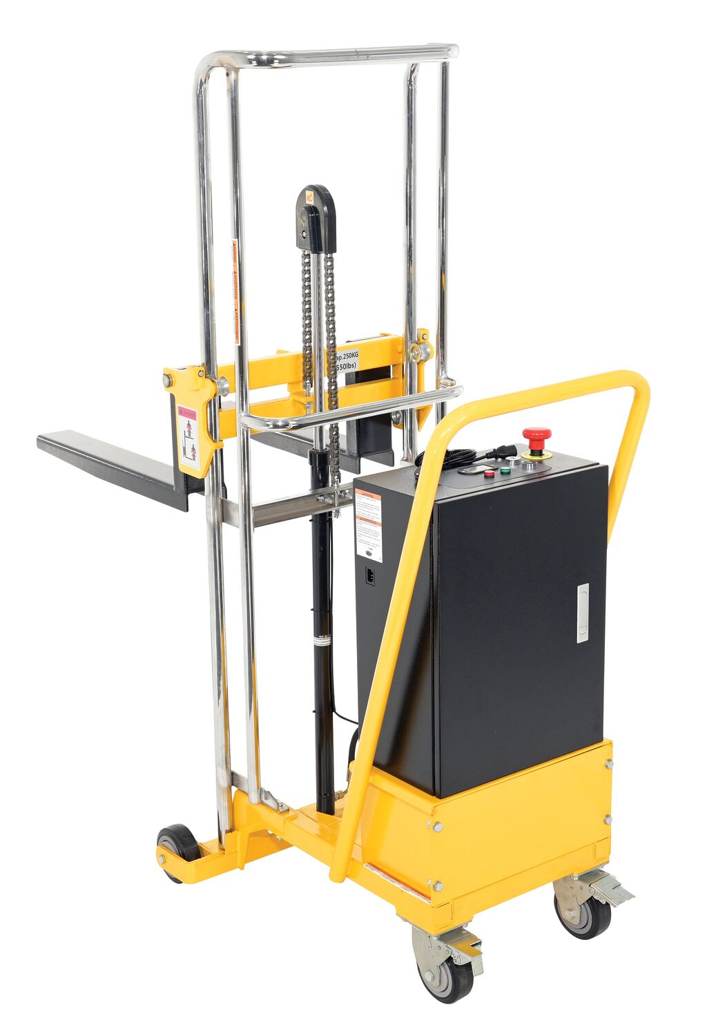 Vestil Steel Counter Balanced Hefti-Lift 68 In. x 68-3/4 In. 550 Lb. Capacity Yellow / Black
