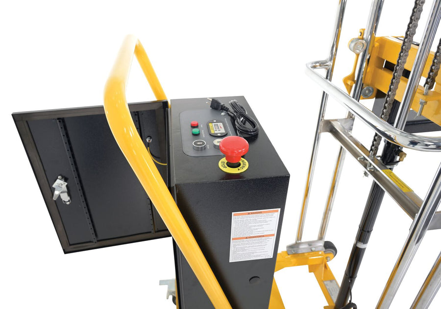 Vestil Steel Counter Balanced Hefti-Lift 68 In. x 68-3/4 In. 550 Lb. Capacity Yellow / Black