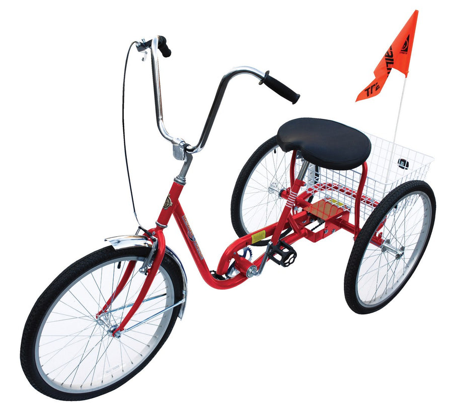 STANDARD INDUSTRIAL BICYCLE 250 LB RED - Model IBIKE-3-DC-R