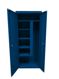 Thumbnail for Steel Cabinets USA Combination Janitorial Cabinet  - 30x18x72 Blue