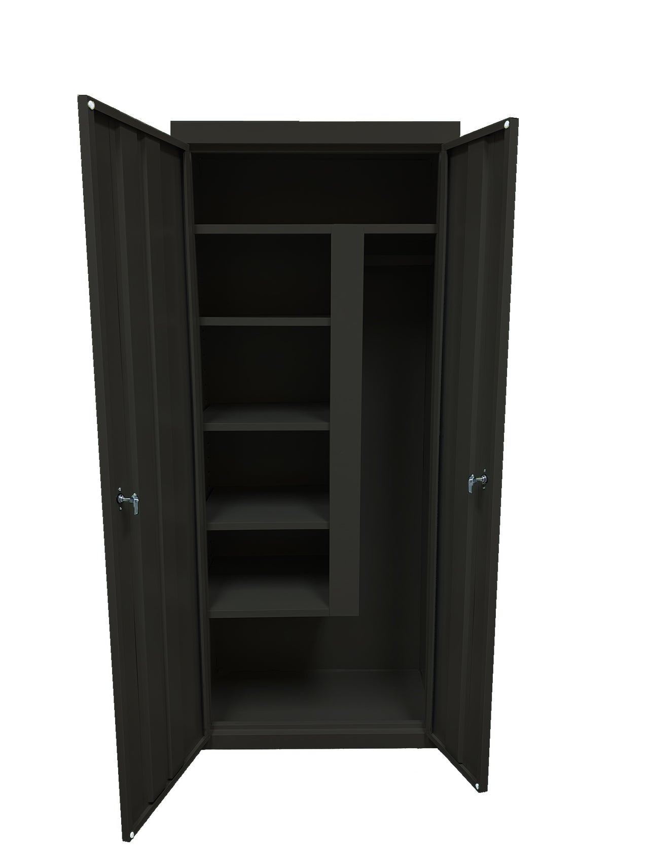 Steel Cabinets USA Combination Janitorial Cabinet  - 30x18x72 Charcoal