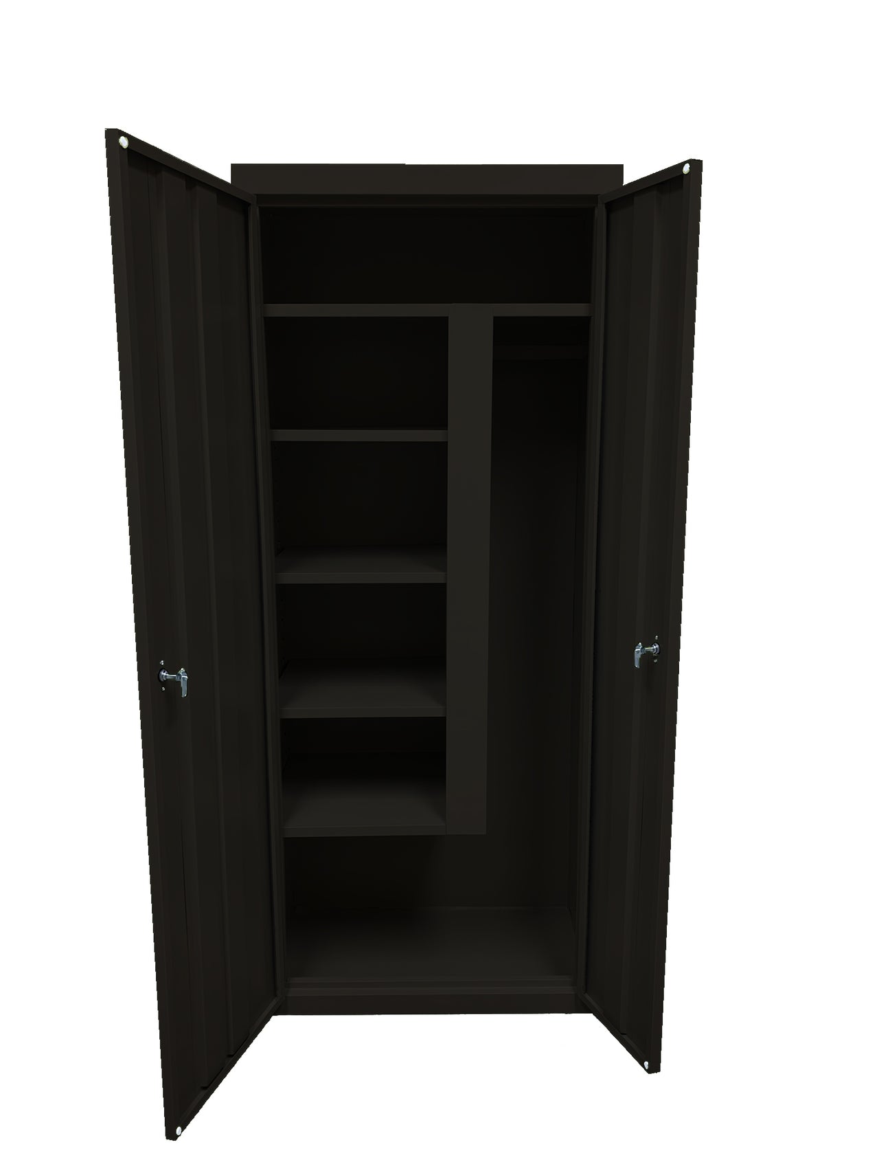 Steel Cabinets USA Combination Janitorial Cabinet  - 30x18x72 Espresso