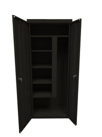 Thumbnail for Steel Cabinets USA Combination Janitorial Cabinet  - 30x18x72 Espresso