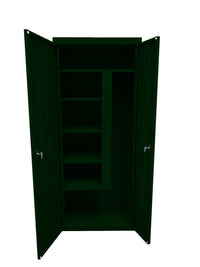 Thumbnail for Steel Cabinets USA Combination Janitorial Cabinet  - 30x18x72 Hunter Green