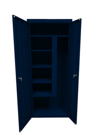 Thumbnail for Steel Cabinets USA Combination Janitorial Cabinet  - 30x18x72 Navy