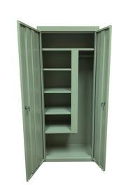 Thumbnail for Steel Cabinets USA Combination Janitorial Cabinet  - 30x18x72 Pastel Green