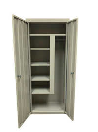 Thumbnail for Steel Cabinets USA Combination Janitorial Cabinet  - 30x18x72 Putty