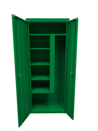 Thumbnail for Steel Cabinets USA Combination Janitorial Cabinet  - 30x18x72 Pure Green