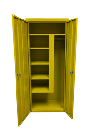 Thumbnail for Steel Cabinets USA Combination Janitorial Cabinet  - 30x18x72 Yellow