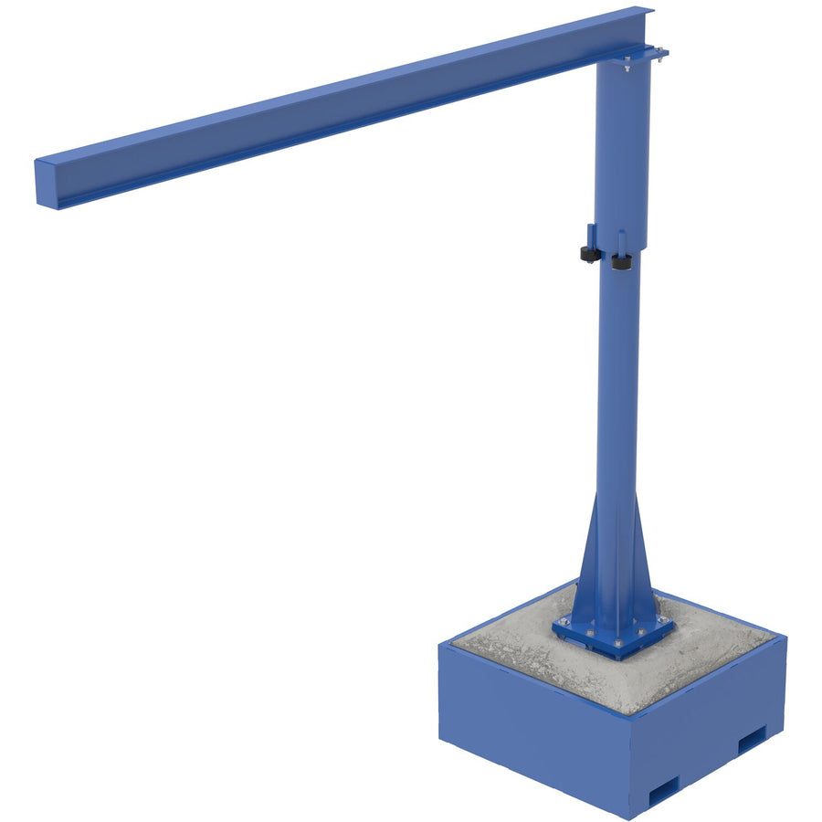 PORT JIB W/CONCRETE BASE 10FT 250