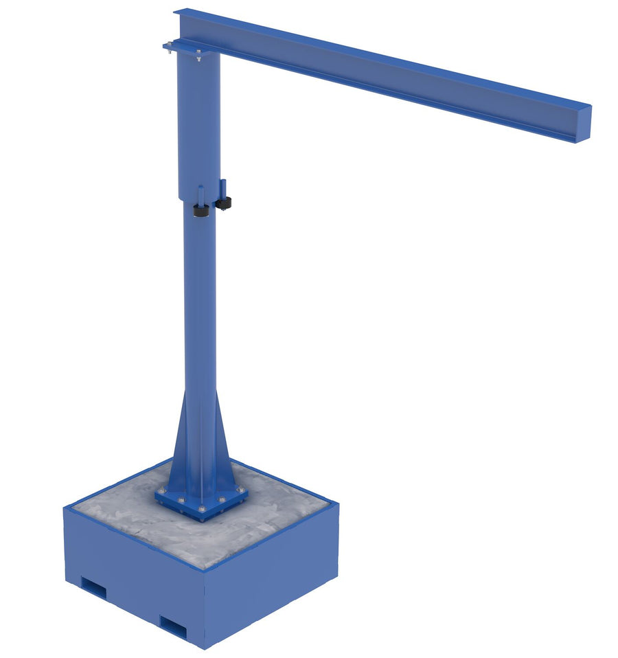 PORT JIB W/CONCRETE BASE 8FT 250