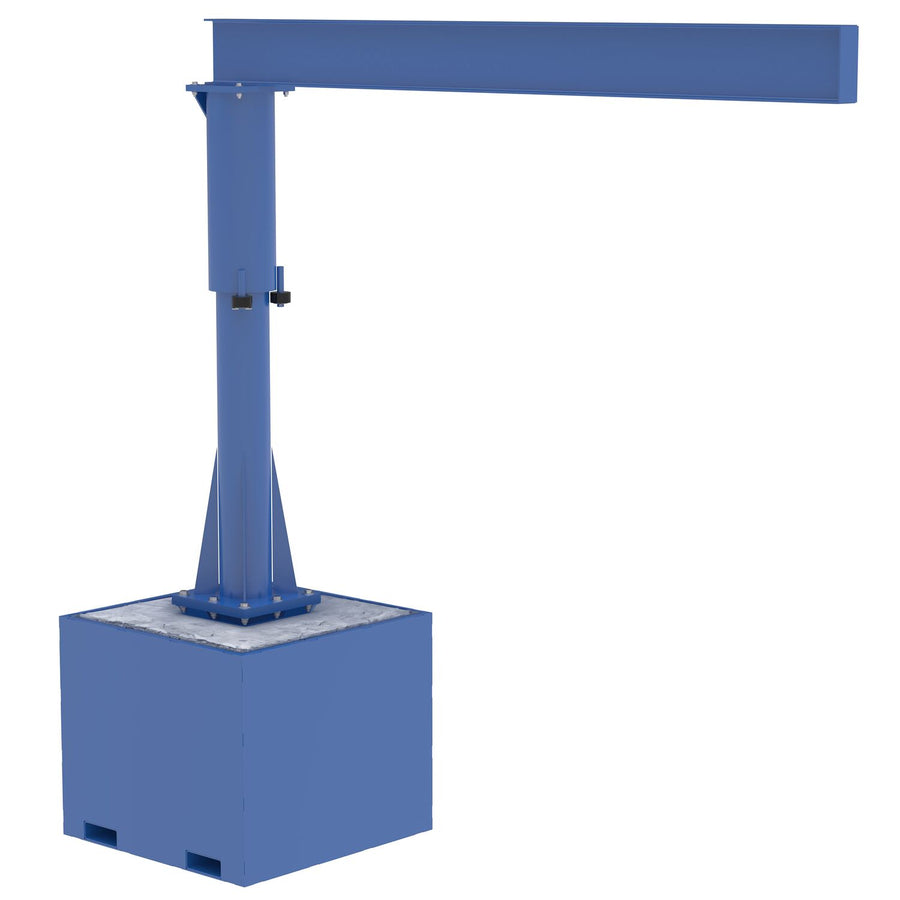 PORT JIB W/CONCRETE BASE 10FT 500