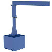 Thumbnail for 10'L Capacity Portable Jib Crane w/ Fork Tube Base & 500-lbs Capacity