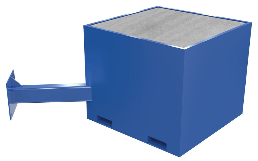 ADDL OFFSET STEEL BASE 36 IN W/CONCRETE