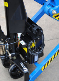 Thumbnail for Steel Dual Power Tote Lifter Charger 67 In. x 26-3/4 In. x 50-1/2 In. 2200 Lb. Capacity Blue