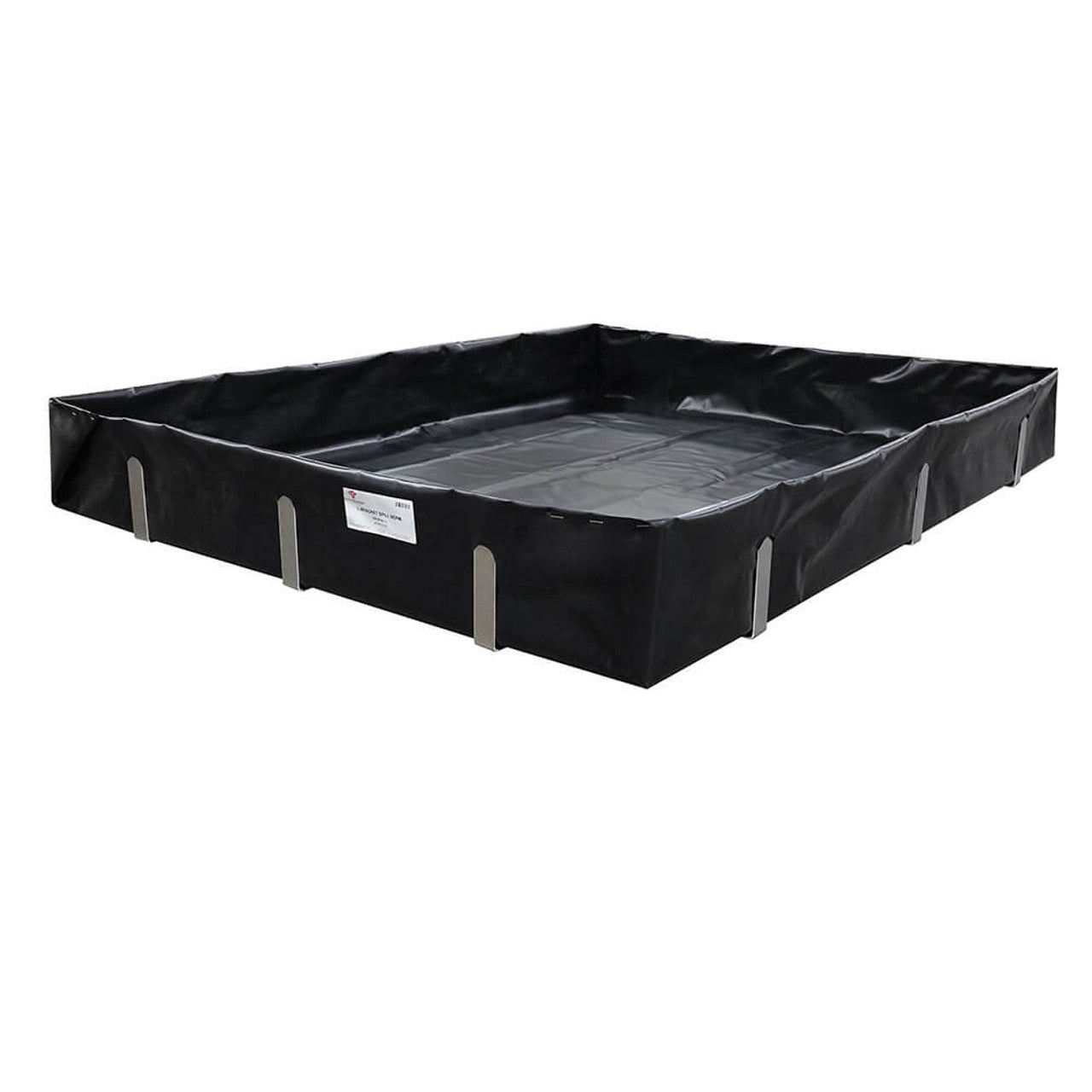 Aluminum L-Bracket Spill Berm, Black, 12x20x1 (3.6x6.1x0.3)