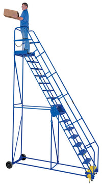 Thumbnail for WAREHOUSE LADDER 58 DEG GRIP 16 STP 21IN