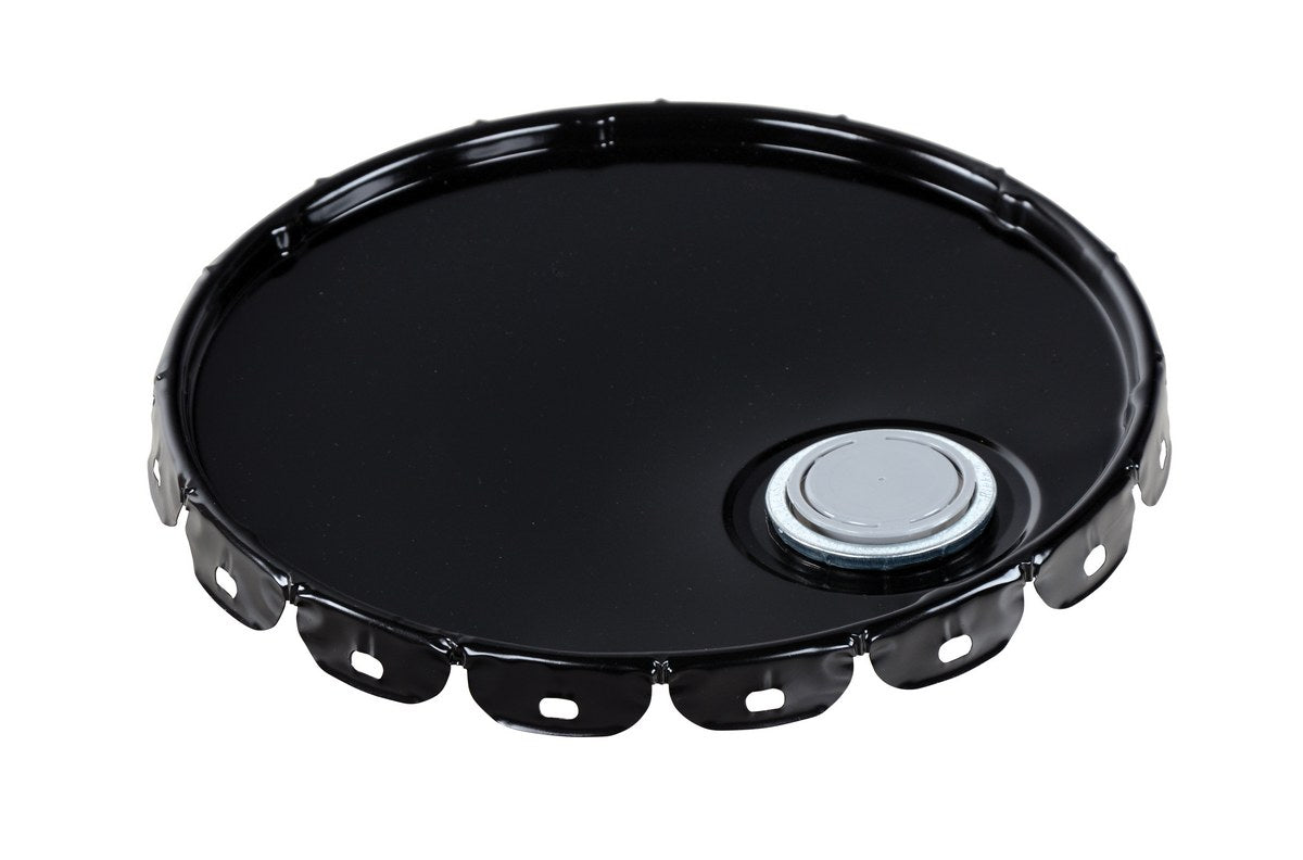 Spout-Top Lid 5 Gallon Steel Pail -Black