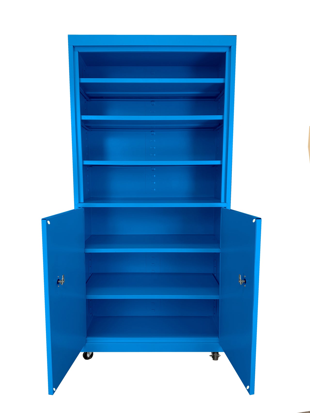 Steel Cabinets USA Mobile Cabinet For Multi Purpose Storage - 36x18x78 Blue