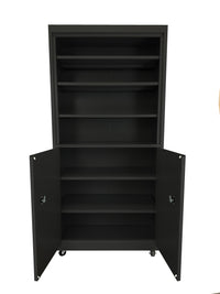 Thumbnail for Steel Cabinets USA Mobile Cabinet For Multi Purpose Storage - 36x18x78 Charcoal