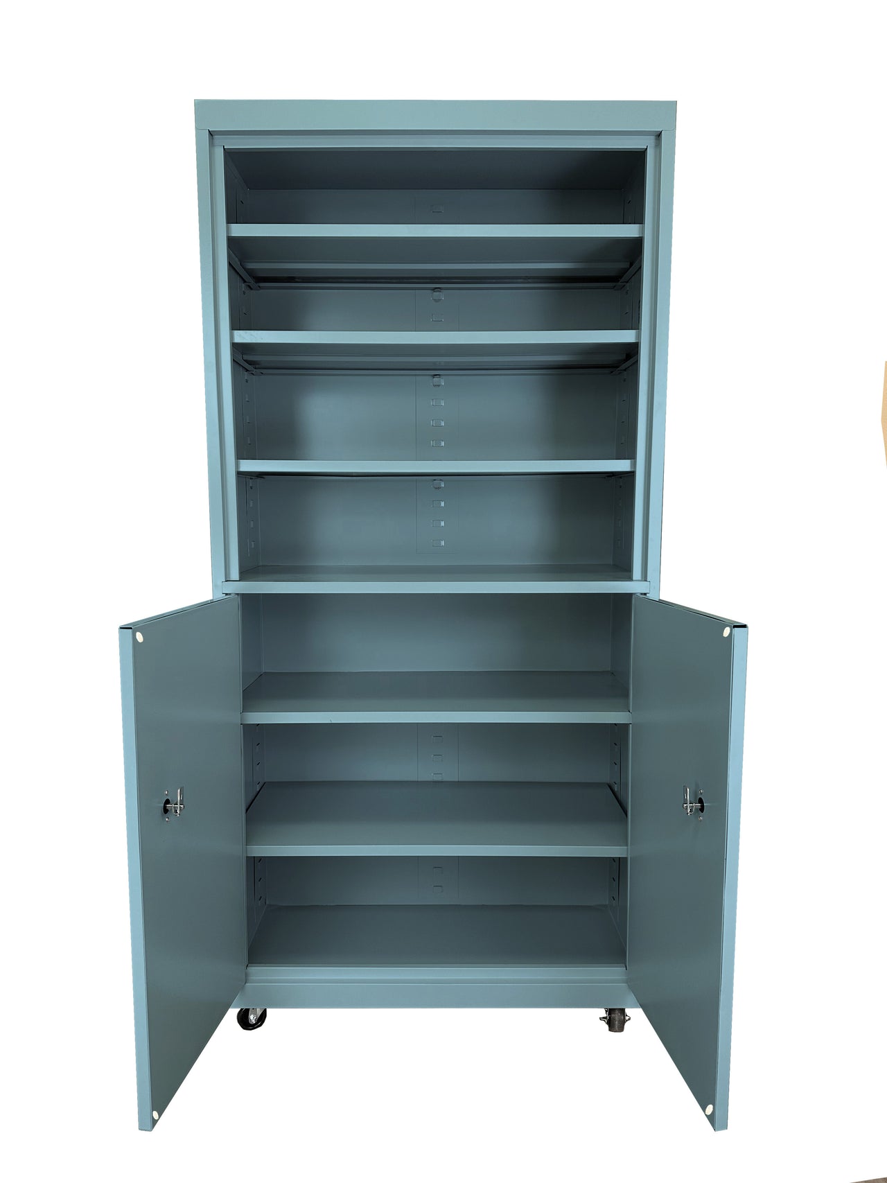 Steel Cabinets USA Mobile Cabinet For Multi Purpose Storage - 36x18x78 Denim Blue