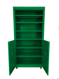 Thumbnail for Steel Cabinets USA Mobile Cabinet For Multi Purpose Storage - 36x18x78 Pure Green