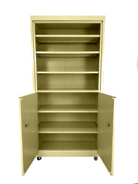 Thumbnail for Steel Cabinets USA Mobile Cabinet For Multi Purpose Storage - 36x18x78 Tropic Sand