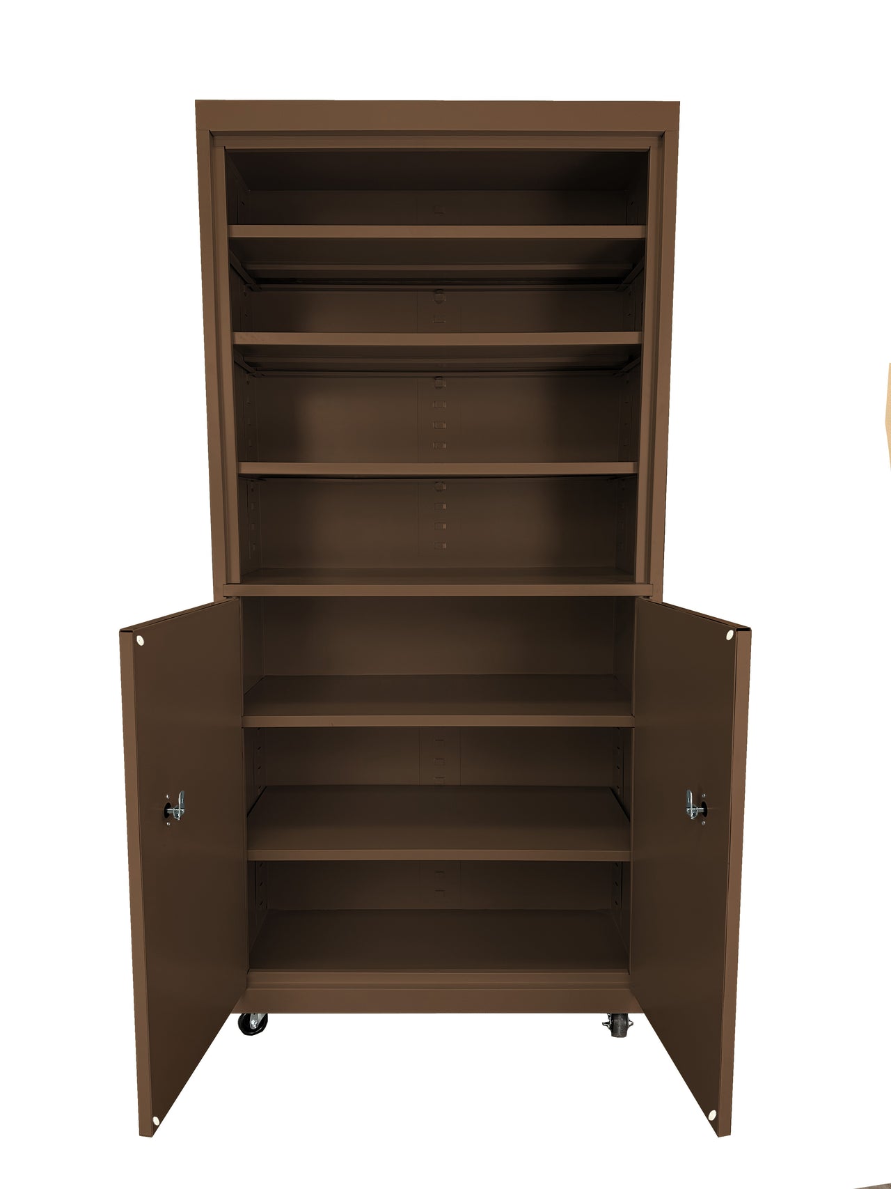 Steel Cabinets USA Mobile Cabinet For Multi Purpose Storage - 36x18x78 Walnut
