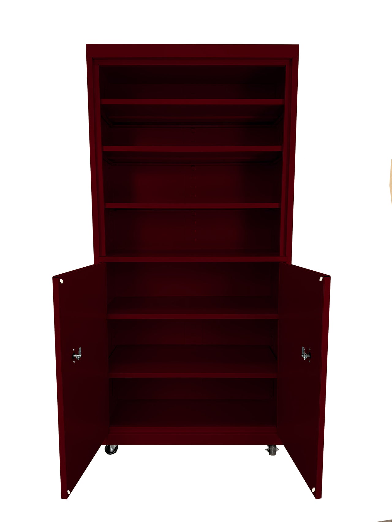 Steel Cabinets USA Mobile Cabinet For Multi Purpose Storage - 36x18x78 Wine Red